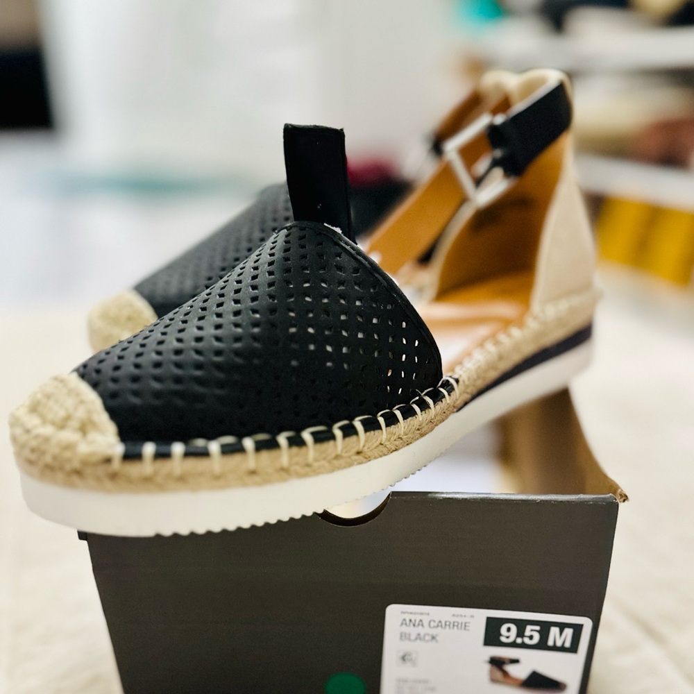 Black Espadrille Sandals